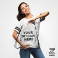 Customized Drawstring Bag (Boys & girls) Digitally printed on Cloth By Zezo. 