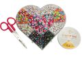 Complete DIY Bracelet & Jewellery Making Kit for Girls | Magnetic Heart Charms + Jump Rings & Lobster Clasps | Alphabet Beads & Accessories Set with Big Storage Box | DIY Jewellery Making Beads Box | Art & Craft Kit for Kids & Teens (Multiple Kits Availab. 