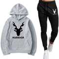 Yellow & Black Printed Tracksuit For Mens - Soft & Comfortable Fleece Fabric Kangaroo Hoodie & Trouser Printed Tracksuit. 