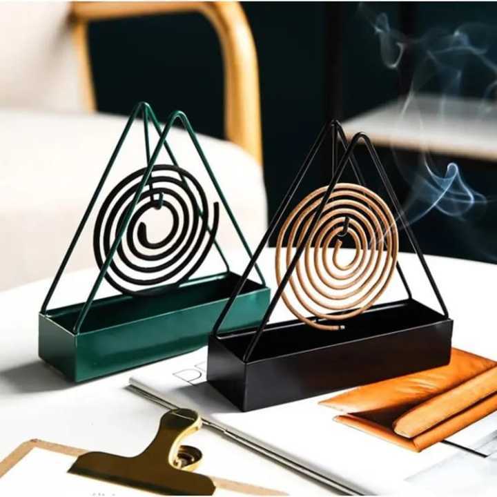 "Pack of 2 Premium Designer Mosquito Coil Holders: Elegant Décor for Home Office and Bedroom" A.S Trader