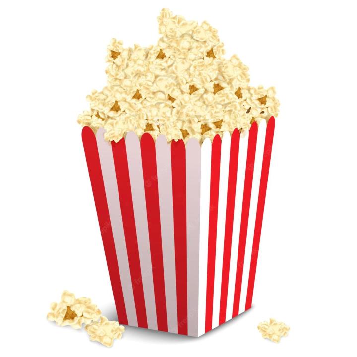Popcorn Boxes - 5.5 Inch By 3.5 Inch - Red Lines Popcorn Boxes - Pack Of 20 Popcorn Box