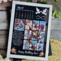 Customized Moon Shape Photo Frame for Wall Display Holds 16 Pictures Personalized Gift in 7x9 and 10x14 Sizes Black MDF. 
