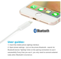 Lightning to 3.5 mm Headphone Jack Adapter for iPhone 11/11 Pro/11 Pro Max/Xs/Xs Max/XR/iPhone 8/8 Plus/X (10) / 7/7 Plus, Music Control Calling Function Supported - White. 