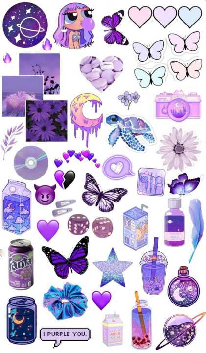Pack%20of%2046%20Purple%20themed%20stickers%20for%20journaling/scrapbooking/laptop%20-%20Image%202