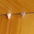 10Pcs Shelf Studs Pegs With Metal Pin / Shelves Brackets Non-slip Fixed Studs Peg / Punching-free Wardrobe Glass Plate Holder / Shelf Support Seperator Partition Nail. 