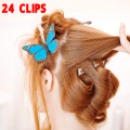 24 Hair Styling Clips, Salon Hair Clips 24pcs/Box Hair Styling Clips Hairdressing Salon Sectioning Hairpins for Salon Styling. 