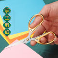 Scissors household small stainless steel handmade tailor strong window grille office retro cross stitch scissors sharp mouth thread. 