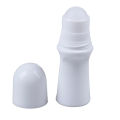 3 Pieces 30ml Plastic Roll On Bottle Empty Refillable White Deodorant Containers With Plastic Roller Ball. 