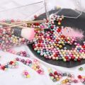 ABS Imitation Pearl Beads 3/4/6/8/10MM NO HOLE DIY Round Plastic Acrylic Spacer Beads for Jewelry Making. 