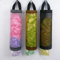 Portable Hanging Garbage Bag Dispenser, Mesh Woven Bag Holder, Wall Mount, Grocery, Kitchen and Toilet Organizer, Home Storage (2 piece set). 