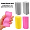 Window Track Grooves and Faucets Glass Vents Baseboards Multifunctional Damp Clean Duster Sponge Household Sponge Cleaning Brush Magical Dust Cleaning Sponges. 