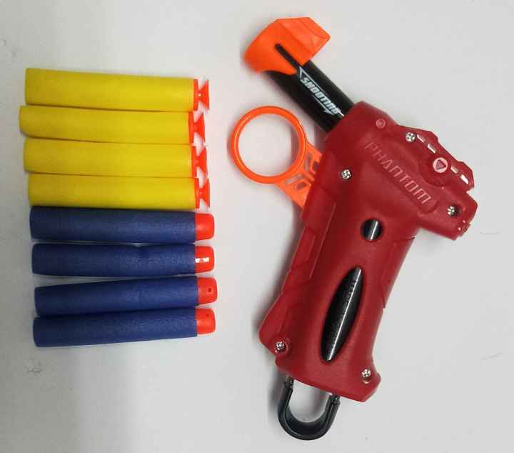 Nerf Blaster Toy with 8 free foam dart blasters  NERF & Blaster Toy Nerf N Strike Game  Amazing Nerf Toy