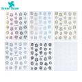 Nail Art Stickers Colorful Gradient Nail Stickers Long-lasting Holographic Sparklers for Stunning Nail Art 6 Sheets Gradient Nail Decals. 