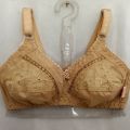 Classic Cotton Lace Design Bras for Women Non Padded Bra and Non wired Brassiere for Girls w Chikan Embroidery 32 to 42 Size Bra Available. 
