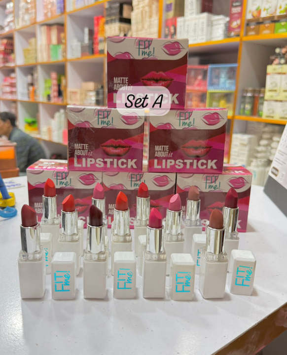 FIT%20Me%2012%E2%80%91pcs%20Matte%20Lipstick%20Set%20%E2%80%94%20Velvet%20Matte%20Shades,%20Creamy%20Application%20-%20Image%205