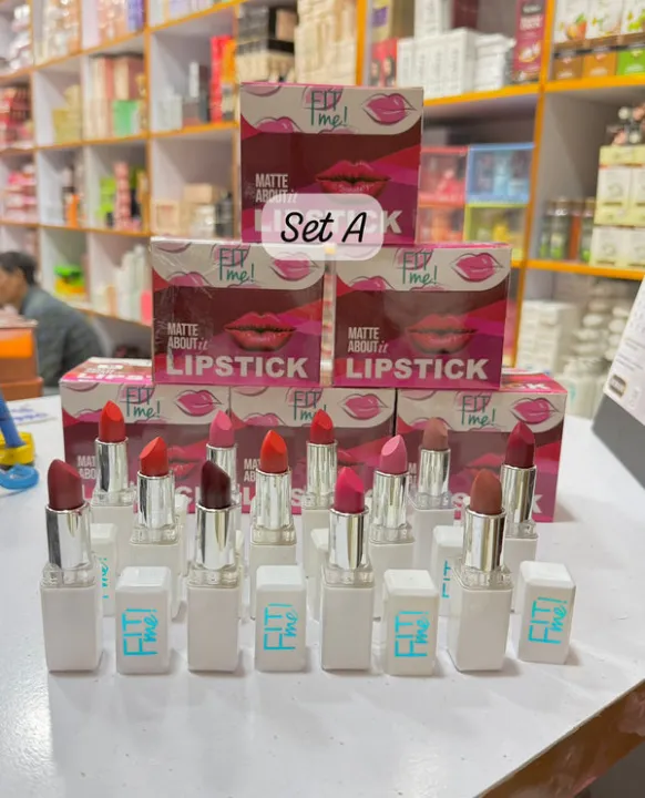 FIT%20Me%2012%E2%80%91pcs%20Matte%20Lipstick%20Set%20%E2%80%94%20Velvet%20Matte%20Shades,%20Creamy%20Application%20-%20Image%205