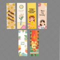 bookmarks for kids- pack of 6. 