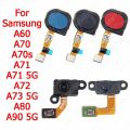 Fingerprint Sensor For Samsung Galaxy A71 A72 A73 A80 A90 5G A60 A70 A70s Finger Print Scanner Flex Cable Return Key Touch Menu. 