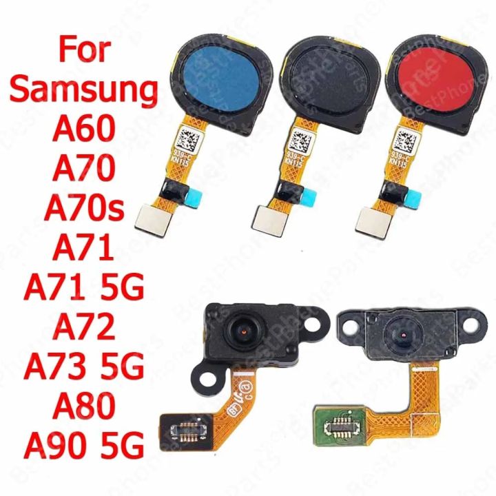 Fingerprint Sensor For Samsung Galaxy A71 A72 A73 A80 A90 5G A60 A70 A70s Finger Print Scanner Flex Cable Return Key Touch Menu