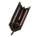Stylish long PU leather mobile wallet for men with zip. 