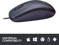 (Without Box ) Logi-tech B100/ m90 M100 M-U0026 Wired USB Mouse, 2-Buttons, Optical Tracking, Ambidextrous PC / Mac / Laptop OPTICAL USB MOUSE - Black. 