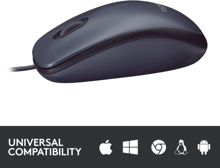 (Without%20Box%20)%20Logi-tech%20B100/%20m90%20M100%20M-U0026%20Wired%20USB%20Mouse,%202-Buttons,%20Optical%20Tracking,%20Ambidextrous%20PC%20/%20Mac%20/%20Laptop%20OPTICAL%20USB%20MOUSE%20-%20Black%20-%20Image%2010