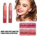 4 In 1 Beautiful Nude Matte Lipstick Pen Velvet Tint Waterproof Long Lasting Non-stick Cup Crayons Lipsticks Makeup Cosmetic Kit. 