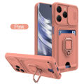 Relaxtoo For Tecno Spark 20 and Tecno Spark 20C Push Window Card Slot Case TPU Multifunctional Shell For Spark20 Spark20C Sliding Camera Protection Back Cover 360° Drop Protection. 