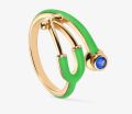Creative and New Fashionable Stethoscope Ring for Girls and Women – Personalized Medical Equipment Enamel Ring | Stylish Medical Stethoscope Ring for Healthcare Professionals | Medical Enamel Stethoscope Ring with Crystal – Luxury Medicine Jewelry for Doc. 