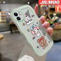 JIUMOO For OPPO F7 Case Cartoon My Melody And kuromi Lovely Cream Wave Border Shockproof Phone Cases Creative Transparent Casing. 