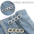 Simple Detachable Pants Clips Adjustable Waist Buckle Nail-free Metal Pins Button For Girls Jeans Waist Tightener. 