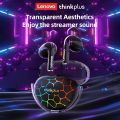 Lenovo LP80 Pro RGB Headphone TWS Bluetooth Wireless LED Lights Earphones Waterproof Noise Reduction Sports Headset Gaming Music Earbuds 40 Hours battery timing Standby  - Lenovo LP80 Pro TWS Bluetooth Headphones – RGB, Low Latency, Wireless (Black/White). 