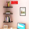Adorable DIY Wall Mounted Wooden Shelves - Floating Shelves, Book Shelf, Storage Racks set of 3 floating round shelves. 