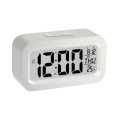 Digital Alarm Clock, Smart Backlight Alarm Clock, Large LCD Display Slim Clock With Date,Temperature,Snooze for Office Bedroom. 
