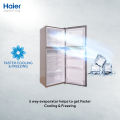 Haier 10 Cu Ft / E-Star Series / HRF-276 EBD ( Deepest Freeze + Direct Cool + 1 Hour Icing Technology + Metal Door ) Golden Colour / Refrigerator / 10 Years Haier Warranty.. 