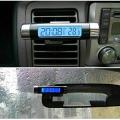 Car Thermometer Clock 2 in 1 Clock Small and Portable LCD Monitor Automotive BacklightClip-on Digital. 