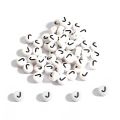 100Pcs Letter Beads Round Letter Alphabet Beads Acrylic Beads DIY Jewelry Making Bracelet Necklace Accessories. 