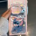 Disney New Stitch Clear So Cute Phone Case For iPhone 15 14 13 12 11 Pro Max XR XS X 7 8 Plus Kawaii Y2K Soft Transparent Cover. 