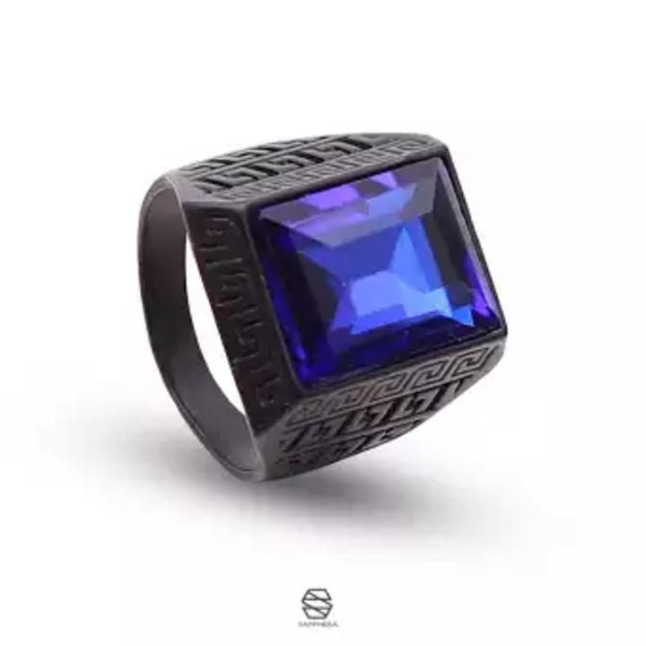 Blue%20stone%20Black%20ring%20for%20Men%20&%20boys%20-%20Image%202