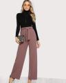 Grape Tie Waist Culottes Pant for Women. 