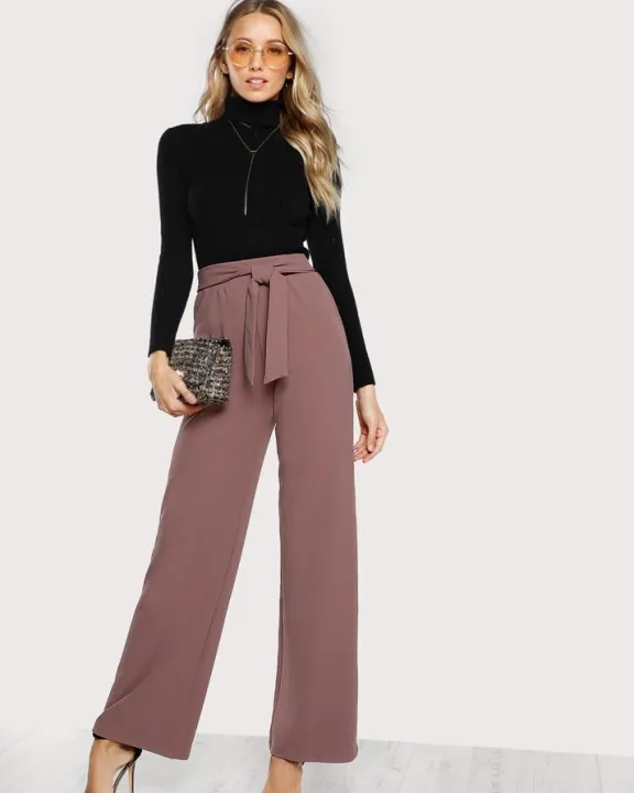 Grape%20Tie%20Waist%20Culottes%20Pant%20for%20Women%20-%20Image%204