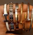 Titanium Stainless Steel Brand Bracelet Bangle. 