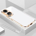 For Honor X7b Case Luxury Square Plating CLK-LX1, CLK-LX2, CLK-LX3 Phone Case ShockProof Silicone Back Cover Fundas. 