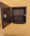 wall Hanging wooden first aid box Security locker plus keys holder. 