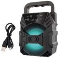 KTS 1057 Portable Bluetooth Speaker - RGB Lighting Portable Wireless Speaker for Mobile Rechargeable Speaker with FM Radio USB SD Memory Card Mp3 Player Supported Mini Wireless Bluetooth Speaker. 