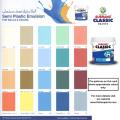 Subrang Classic Semi Plastic Emulsion Distemper Paint for Walls and Ceilings | All Colors | 0.91 Liter Quarter. 
