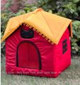 Umbrella shape Soft Pet Indoor House for Cats & Puppies (Size = S, M, L, XL ) with zip door. 