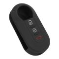 【Universal Car Parts Store】3 Buttons Car Key Case Key Cover Fob For FIAT 500 500L ABARTH Panda Bravo Silicone Key Bag. 