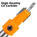 Countersink Drill Bit 8mm Round Shank for Wood Working, with Hex Key Wrench, Tapered Drill Bit for Drilling Holes Wood Processing, Plastic, Available in 3 sizes.. 