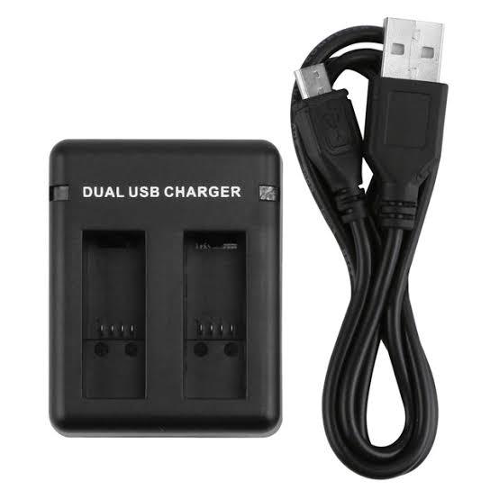 GoPro Hero 3 3+ 4 5 6 7 8 9 10 Battery Charger Dual Port Double Channel Charging Cable for Go Pro 9 Black Gopro9 Hero9  Accessories
